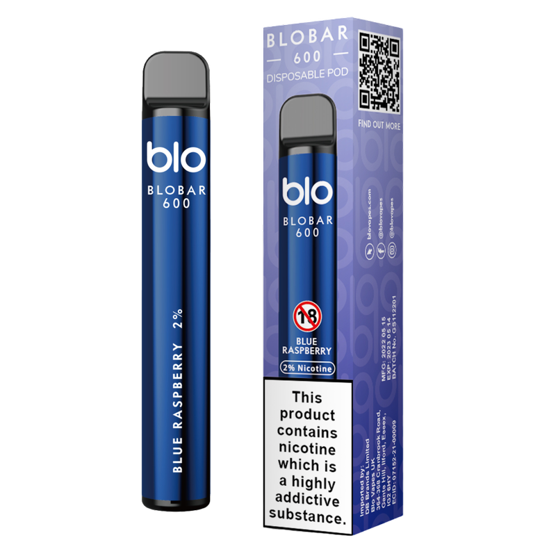 Blo Bar 600 Blue Raspberry, 1pcs