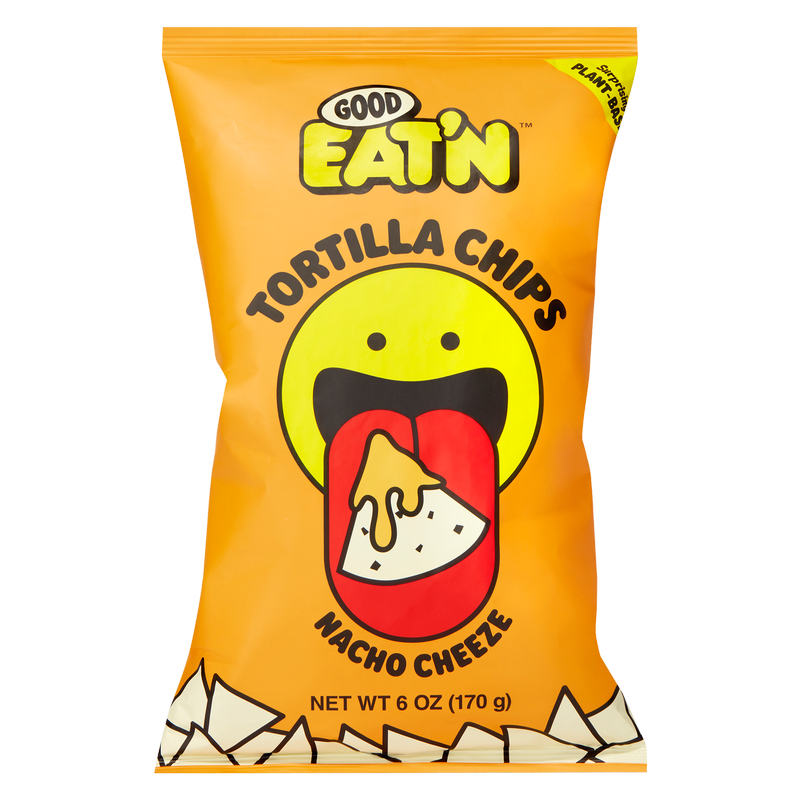 Good Eat'n Nacho Cheeze Tortilla Chips 6oz Bag