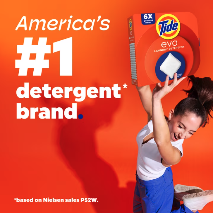 Tide Evo Pastillas de detergente para ropa, Spring Blast, 22 unidades