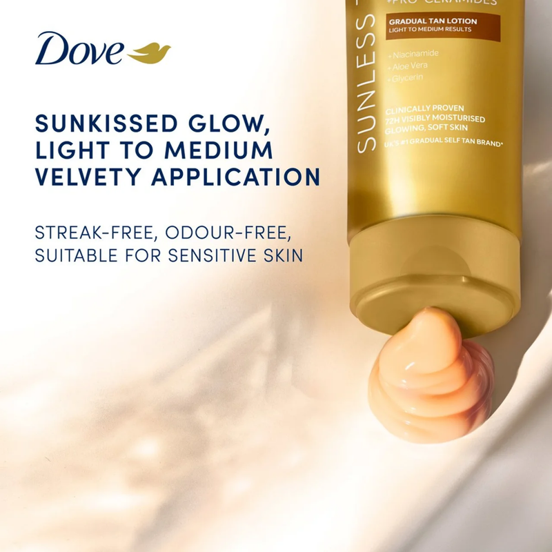 Dove Summer Revive Sunless Tan Light To Medium, 200ml