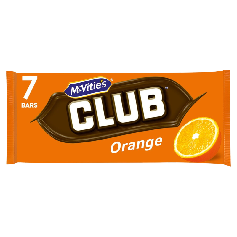 McVitie's Club Orange Chocolate Biscuits, 7 x 23g