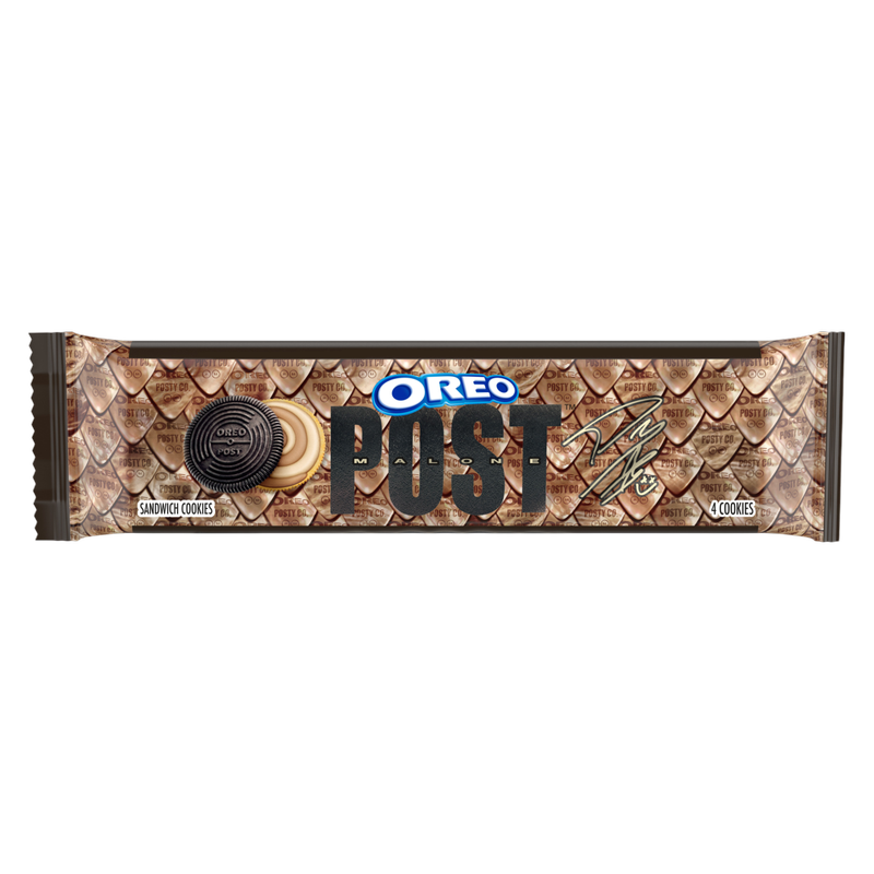 Post Malone OREO Cookies, Limited Edition, 1 Snack Pack (4 Cookies Per Pack)