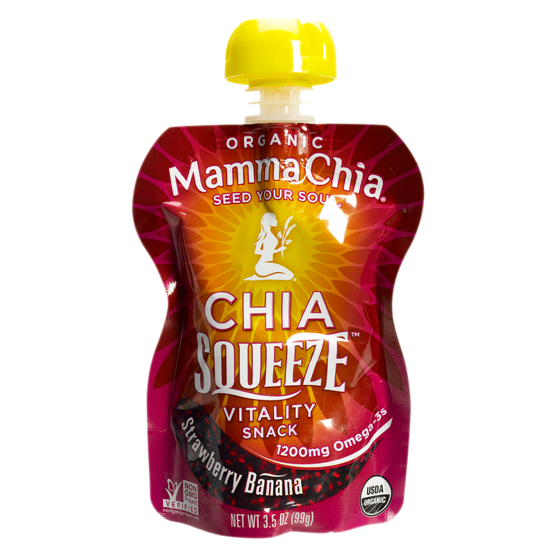 Mamma Chia Strawberry Banana Squeeze Pouch 3.5oz