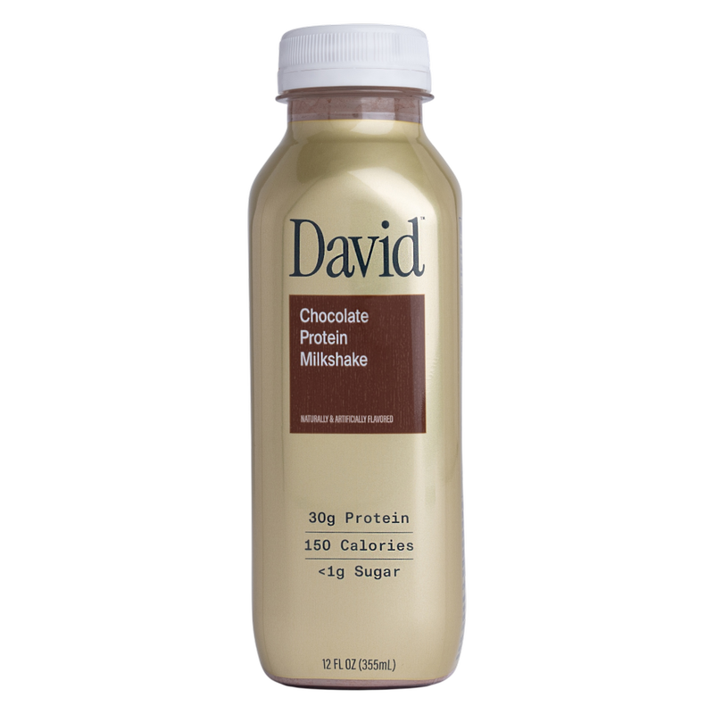 David Protein Chcolate Milkshake, 12oz. 