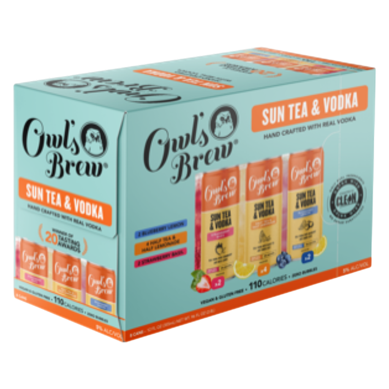Owl's Brew Sun Tea and Vodka 8pk 12oz Can 5% ABV