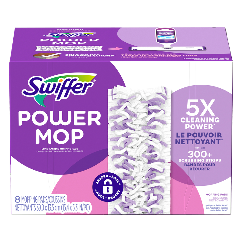 Swiffer PowerMop Multi-Surface Mopping Pad Refills 8 ct