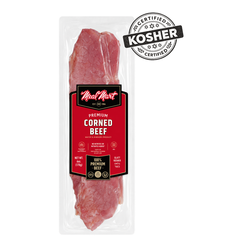 Meal Mart Kosher Cooked Corned Beef - 6oz