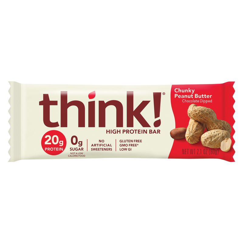 Think! Chunky Peanut Butter High Protein Bar 2.1oz