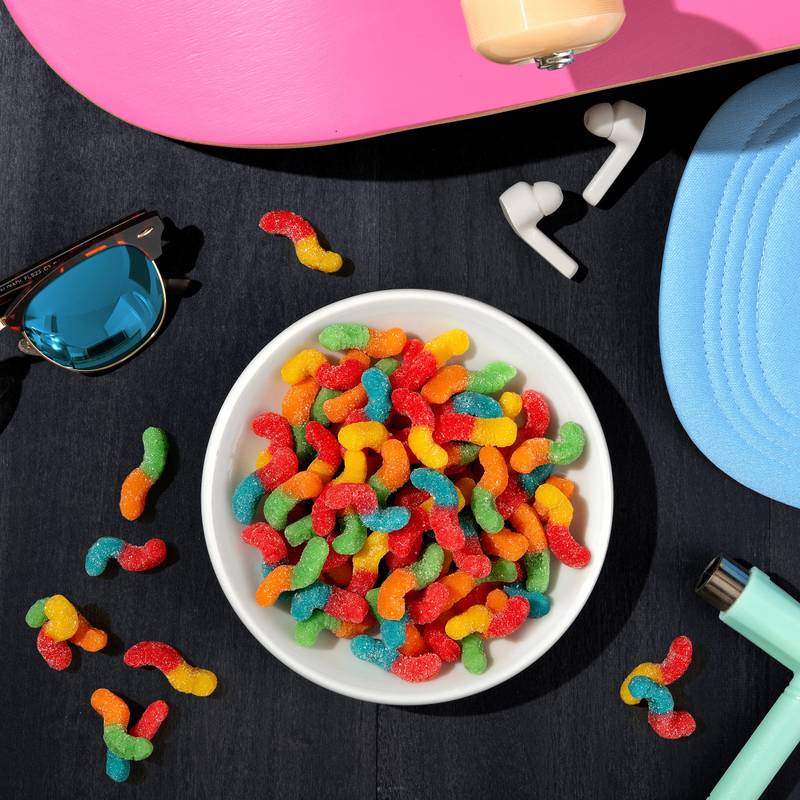 Trolli Sour Brite Crawlers Mini Gummi Candies, 3.5 oz