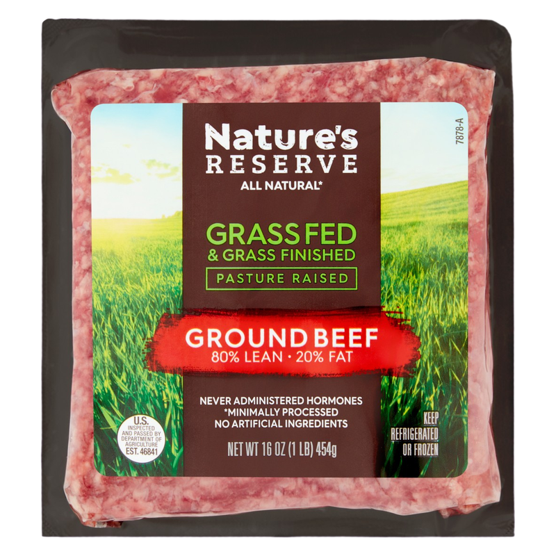 Natures Reserve 100% Grass Fed Ground Beef - 16oz