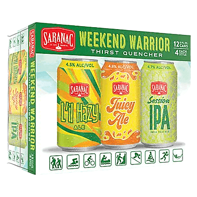 Saranac Weekend Warrior Variety Pack 12pk 12oz Can