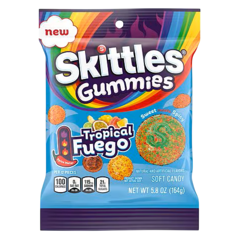 Skittles Gummies Tropical Fuego, 5.8 oz