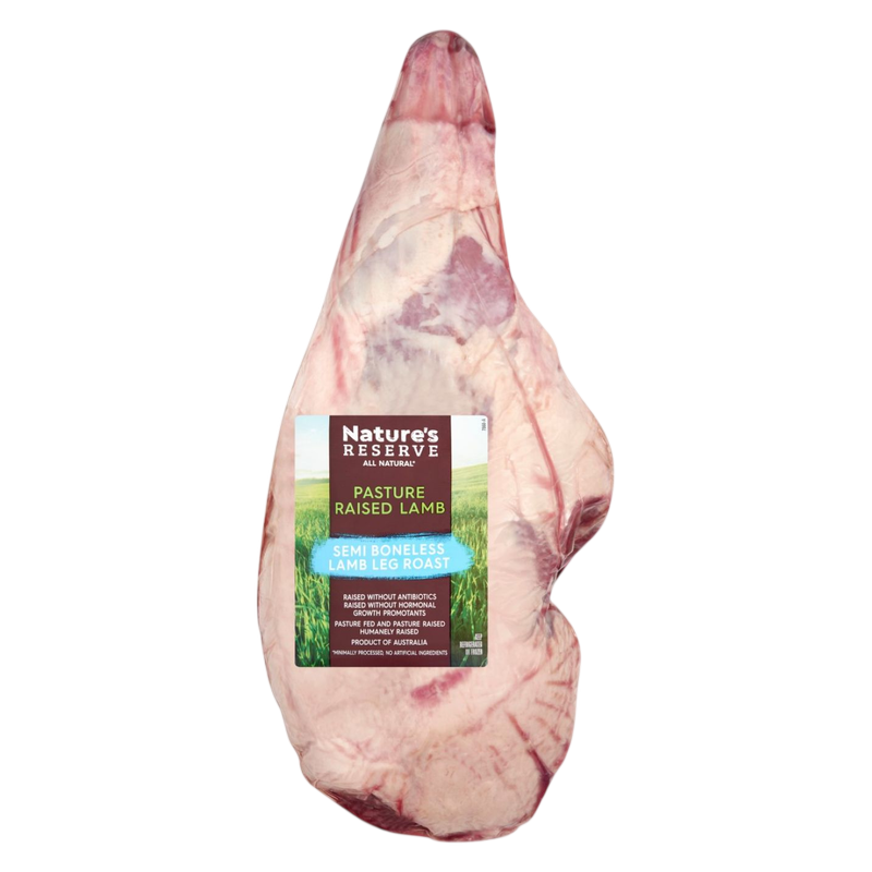 Nature's Reserve Australian Semi Boneless Leg of Lamb - 1lb
