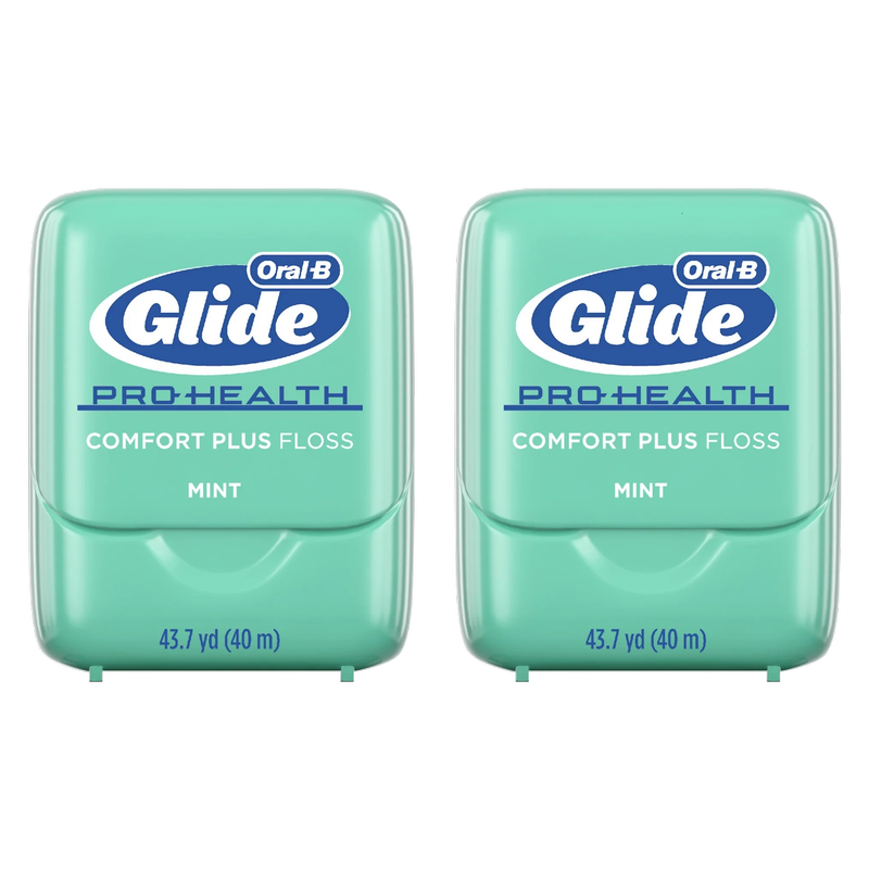 Glide Pro-Health Comfort Plus Dental Floss, Value 2 Pack (40m Each)