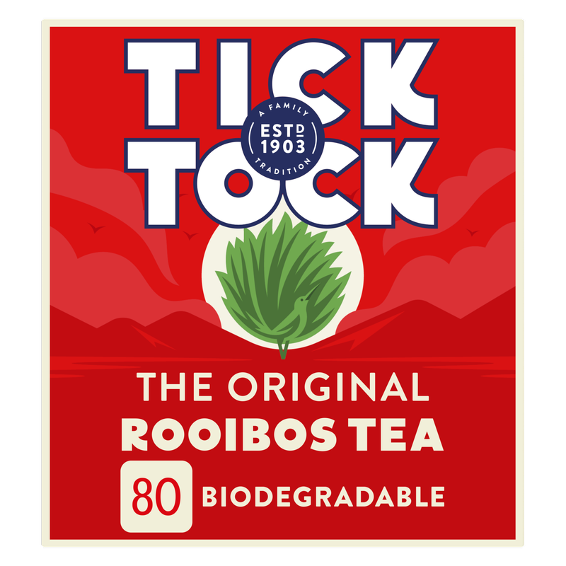 Tick Tock Original Rooibos Tea Bags, 80pcs