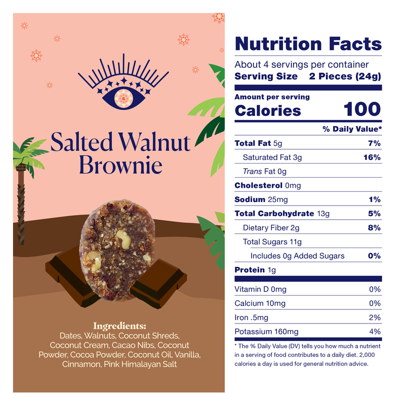 MAGICdATES Salted Walnut Brownie 3.5oz bag