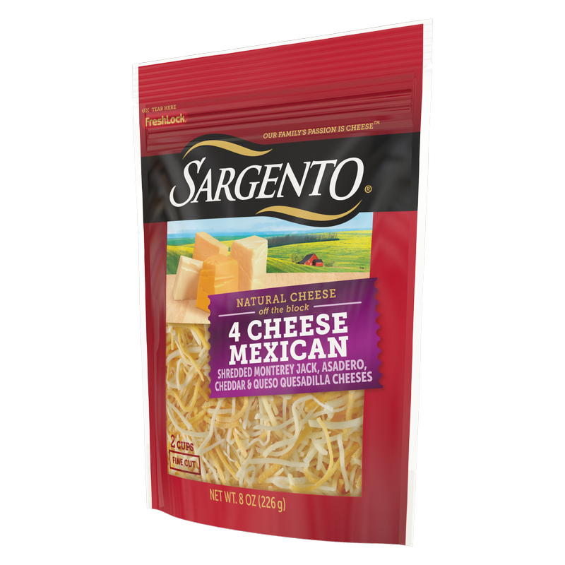 Sargento Natural Finely Shredded 4 Cheese Mexican Blend - 8oz