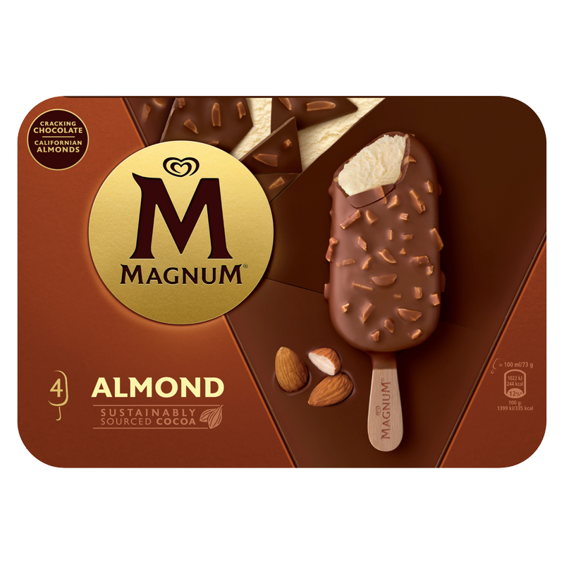 Magnum Almond, 4 x 100ml