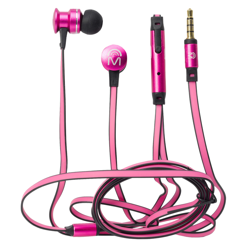 Mental Beats High Performance Pink Earbuds