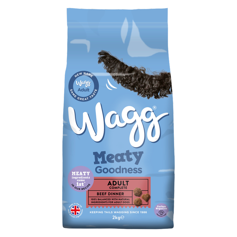 Wagg Meaty Goodness Adult Complete Beef Dinner Dry Dog Food, 2kg