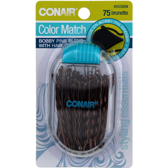 Conair Color Match Bobby Pins Brunette 