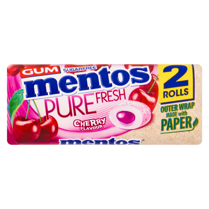 Mentos Pure Fresh Duo Pack Cherry, 30g
