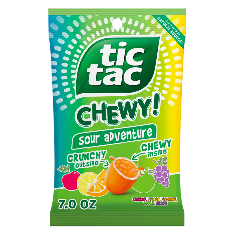 TIC TAC CHEWY! Sour Adventure Candy, Sour Candy, 7 oz 