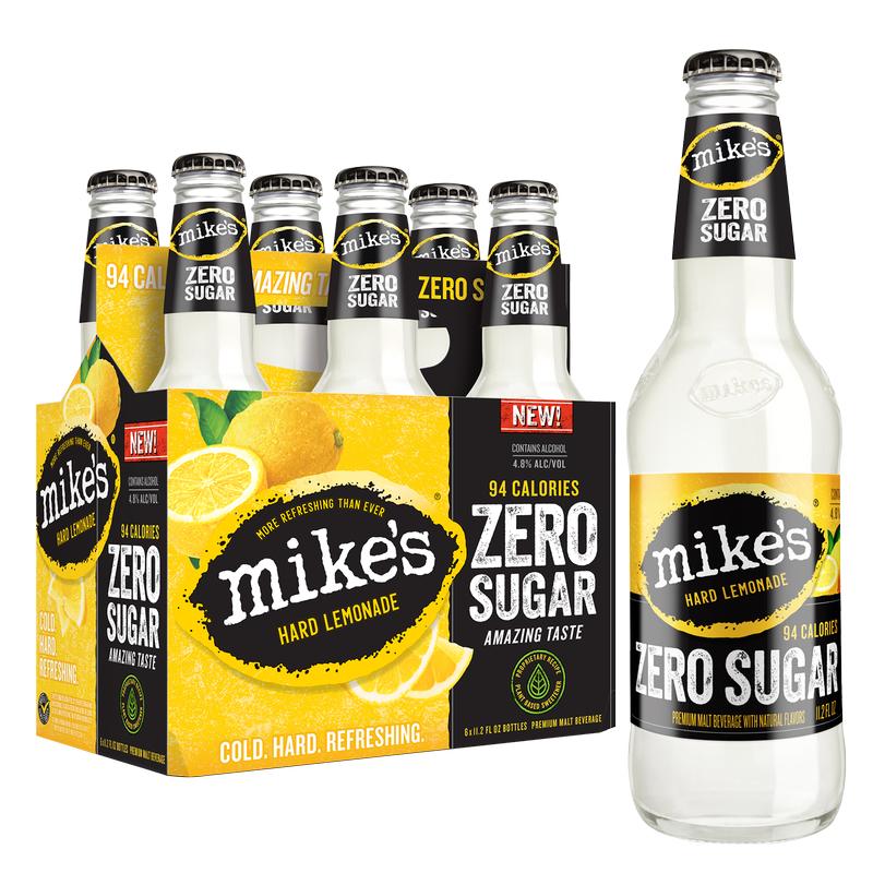 Mike's Hard Lemonade Zero Sugar 6pk 11.2oz Btl 4.8% ABV