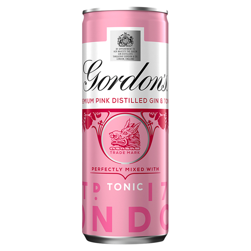Gordon's Pink Gin & Tonic, 250ml