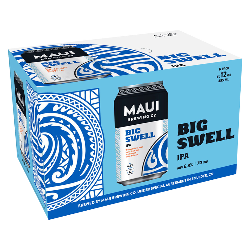 Maui Brewing Big Swell West Coast IPA 6pk 12oz Can 6.8% ABV