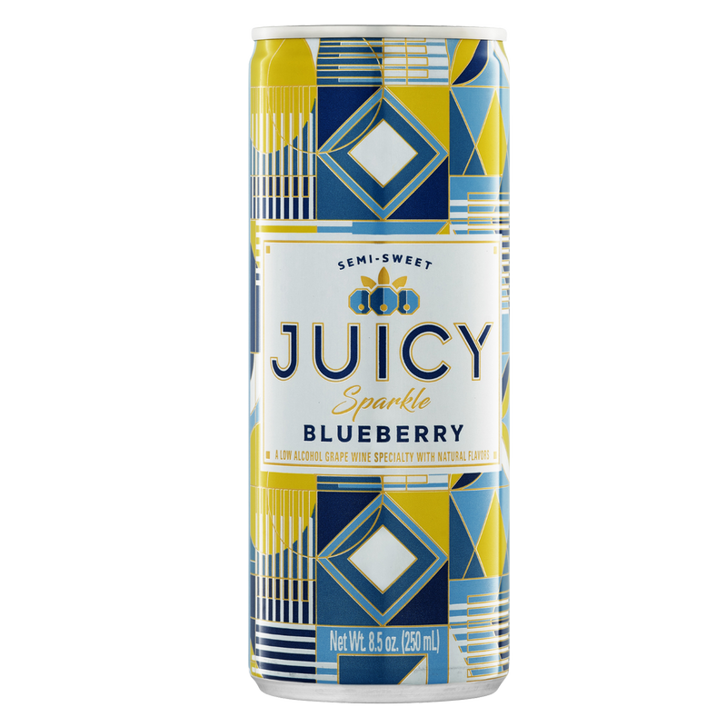 Juicy Sparkle Blueberry Sparkling Wine Single Can 250ml