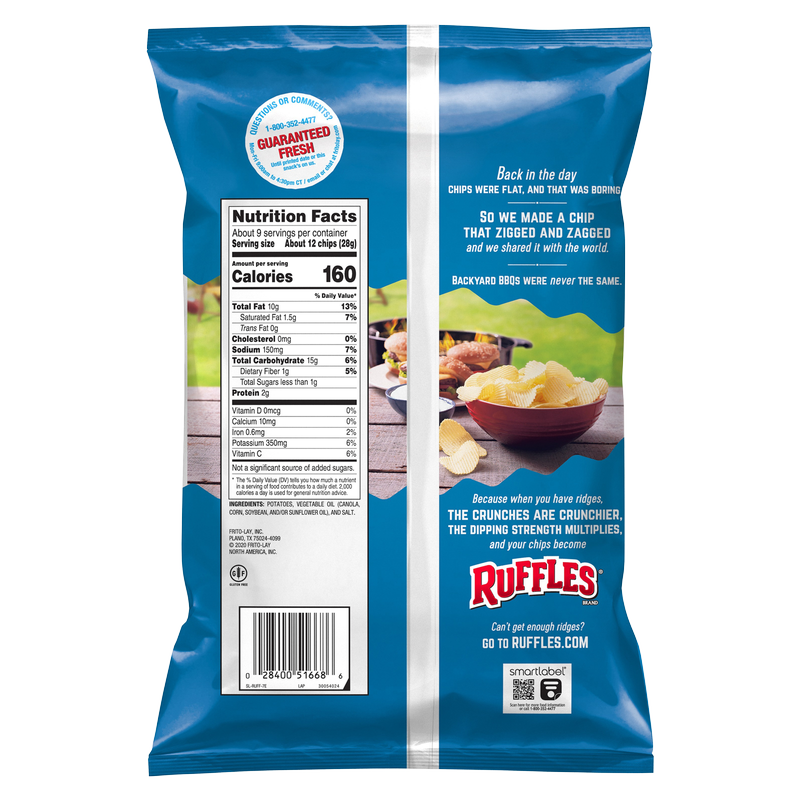 Ruffles Original Potato Chips 8.5oz
