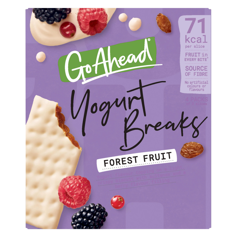 Go Ahead Yoghurt Breaks Forest Fruits Snack Bars, 4 x 35.5g