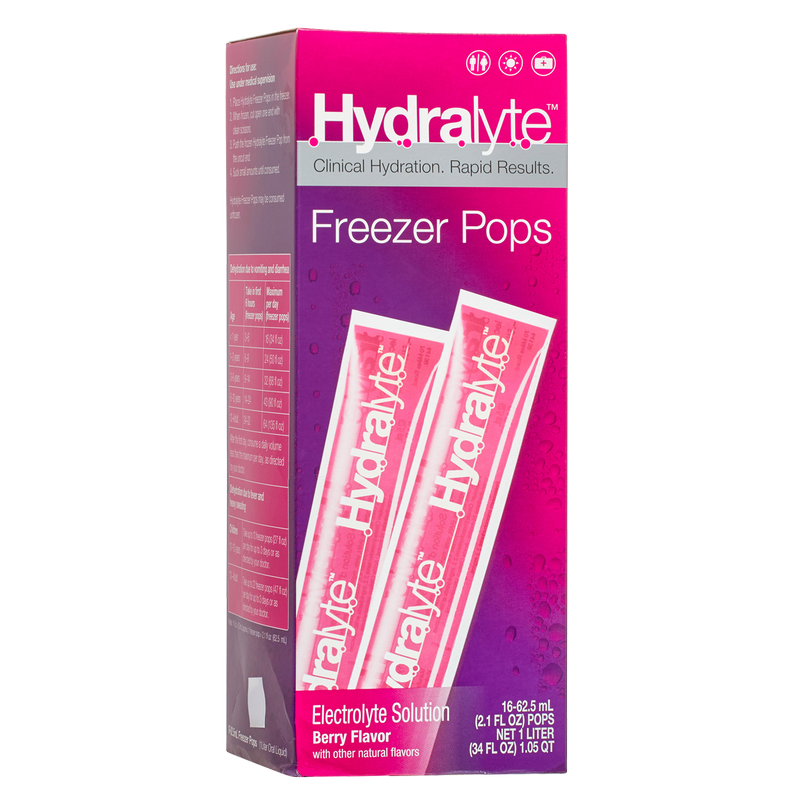 Hydralyte Frozen Berry Pops 16ct