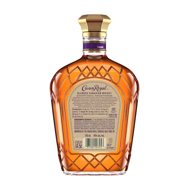 Crown Royal Canadian Whisky 750ml (80 Proof) - Delivered In As