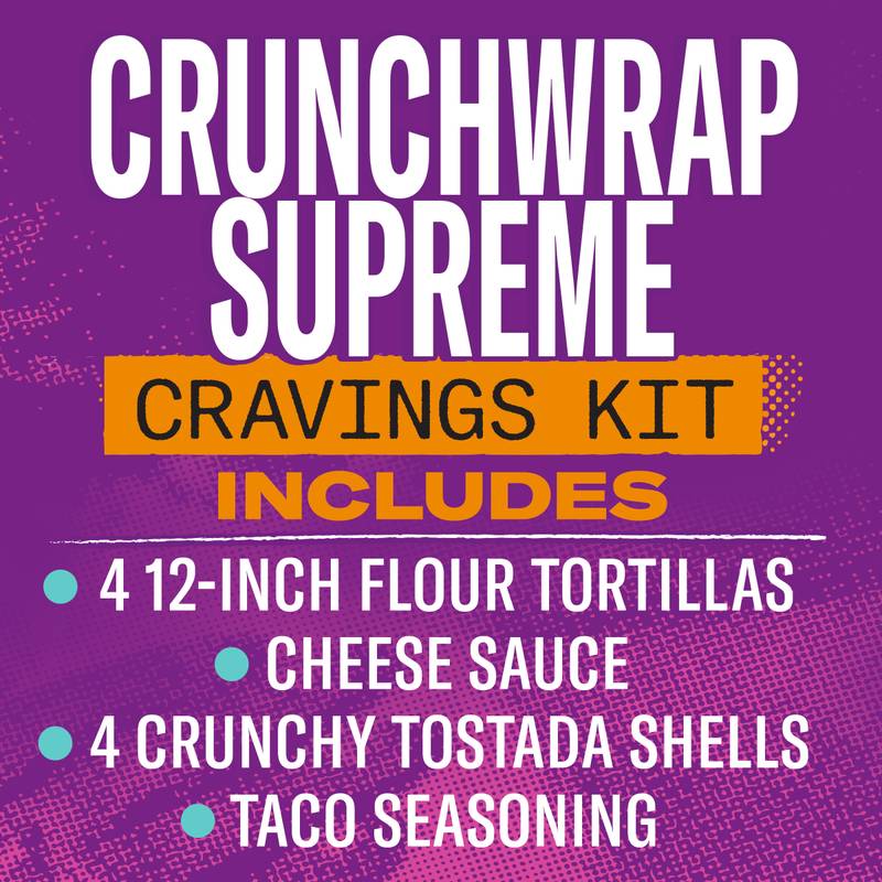 Taco Bell Crunchwrap Supreme Cravings Kit, 22.6oz
