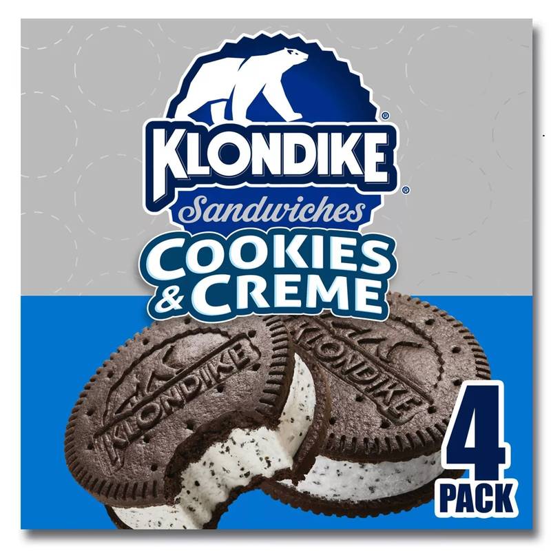 Klondike Cookies & Cream Ice Cream Sandwich, 4ct