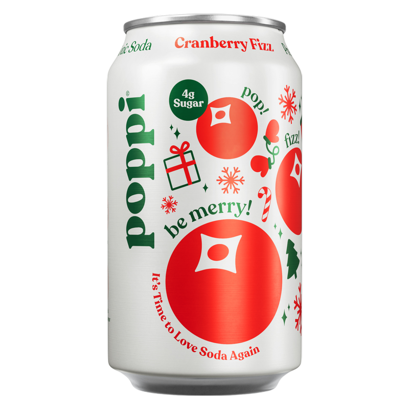 Poppi Prebiotic Soda Cranberry Fizz 12oz Can