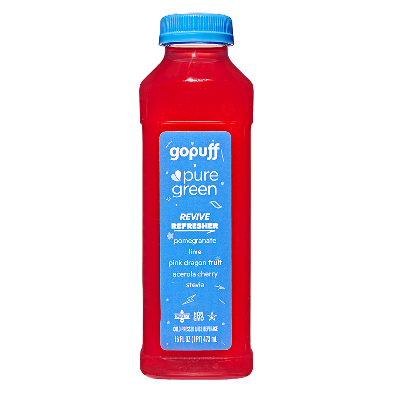 Gopuff x Pure Green Revive Juice Refresher 16 oz Bundle