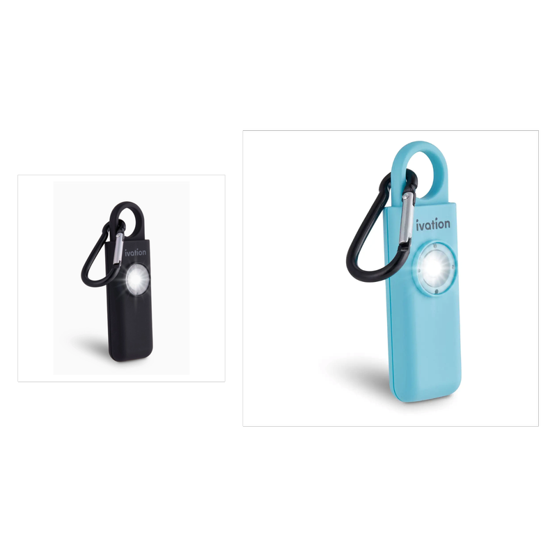 Personal Alarm Keychain with Siren and LED Strobe Light