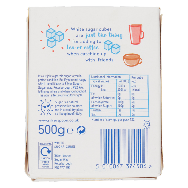 Silver Spoon Sugar White Cubes, 500g