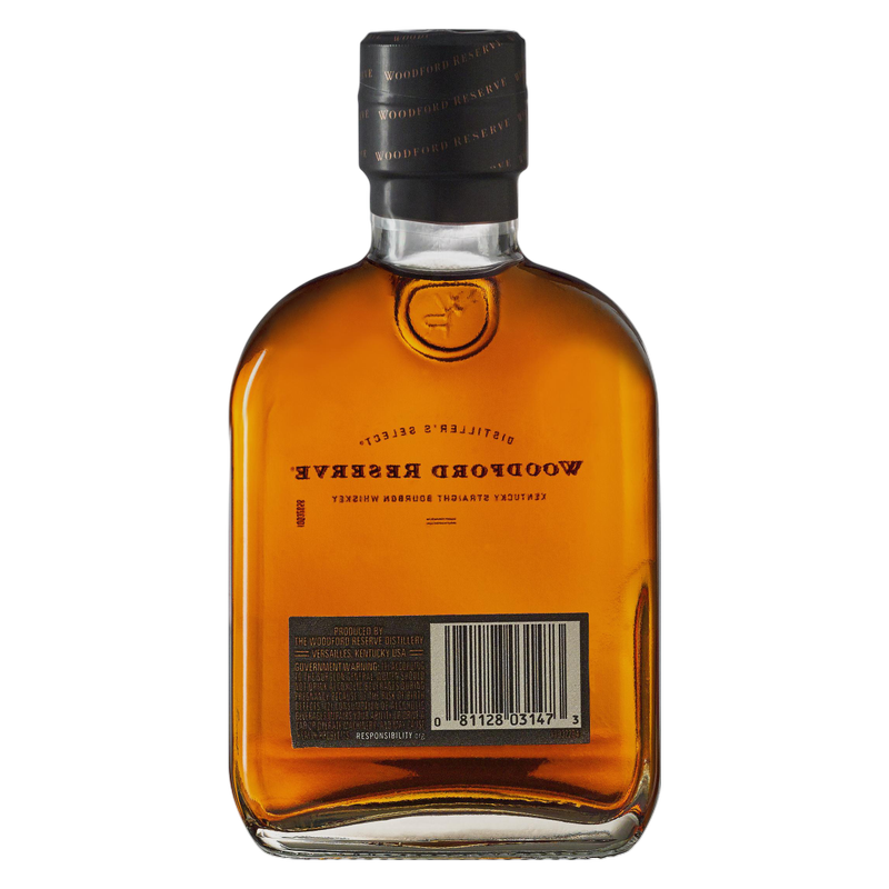 Woodford Reserve Kentucky Straight Bourbon Whiskey 200 mL 90.4 Proof ...