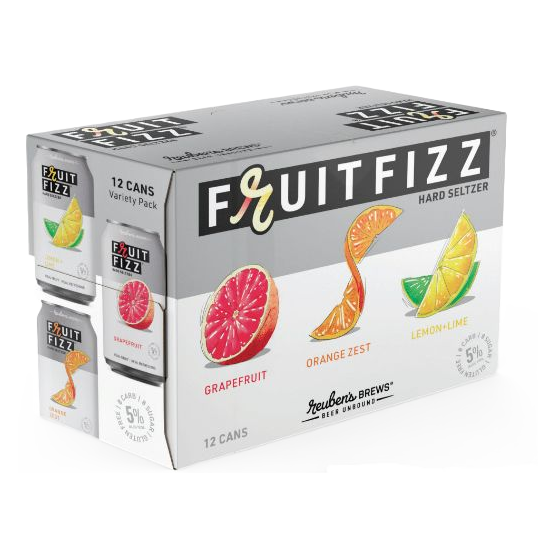 Reuben's Fruitfizz Hard Seltzer Variety Pack 12pk 12oz