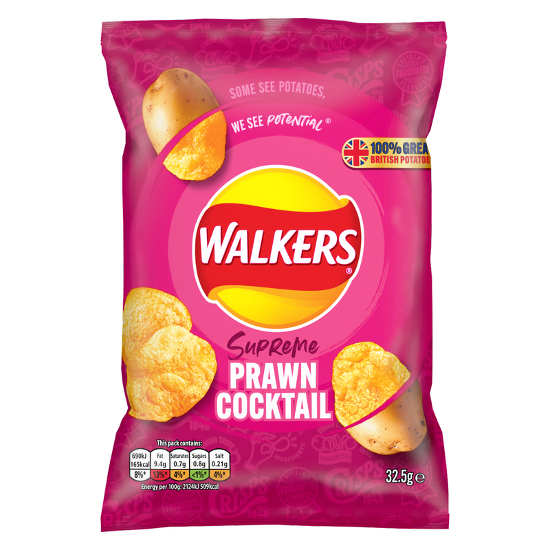 Walkers Prawn Cocktail, 32.5g