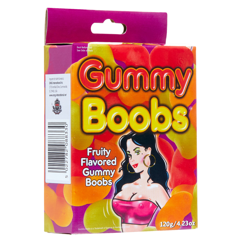 Fruity Flavored Jelly Boobs Gummies 4.23oz - Delivered In As Fast