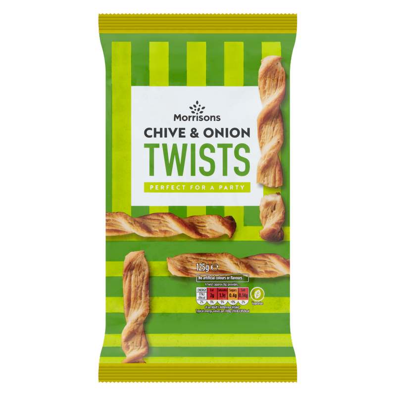 Morrisons Chive & Onion Twists, 125g