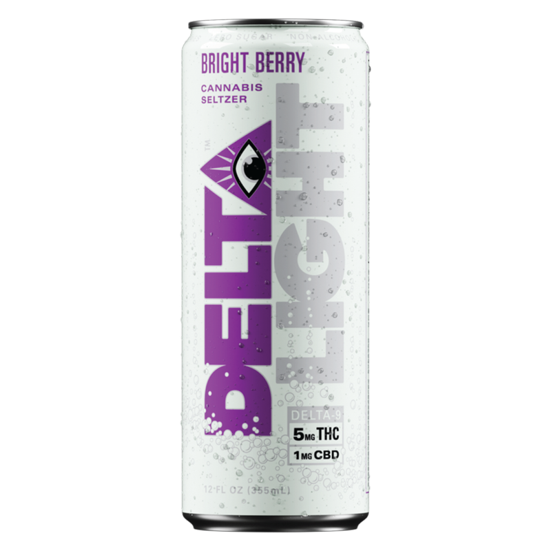 Delta Light 5mg THC Bright Berry Seltzer 12pk 12oz Can