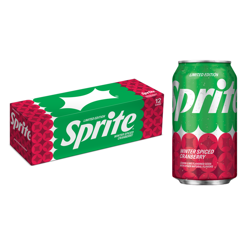 Sprite Winter Spiced Cranberry 12pk 12oz Can