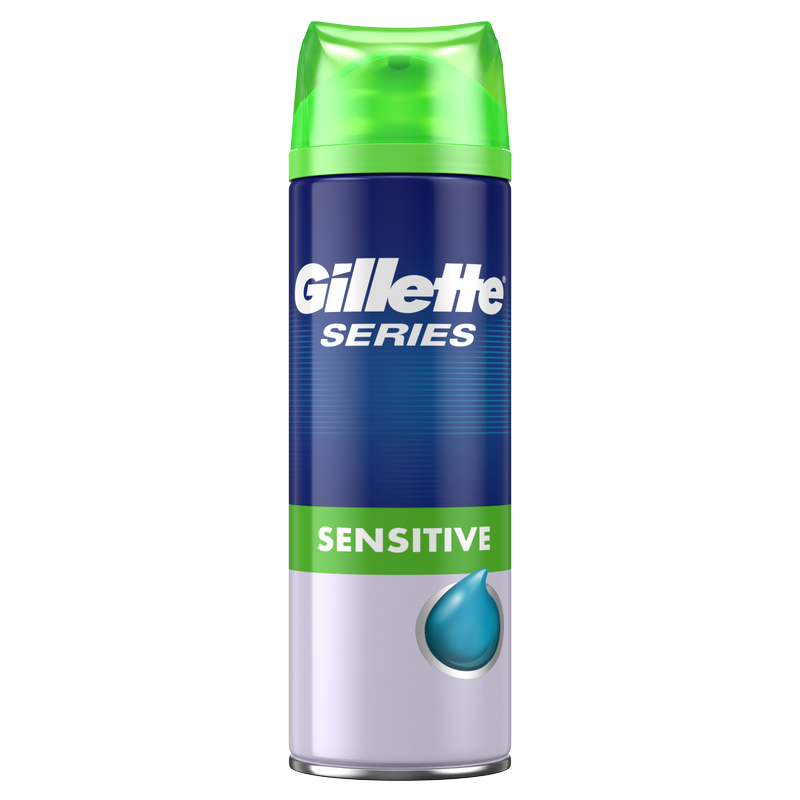 Gillette Series 3x Action Sensitive Shave Gel, 200ml