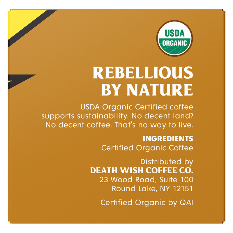 Death Wish Coffee Organic Light Roast K-Cups 10ct Box